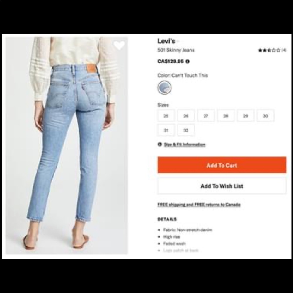 COPY - 501 Levi Jeans